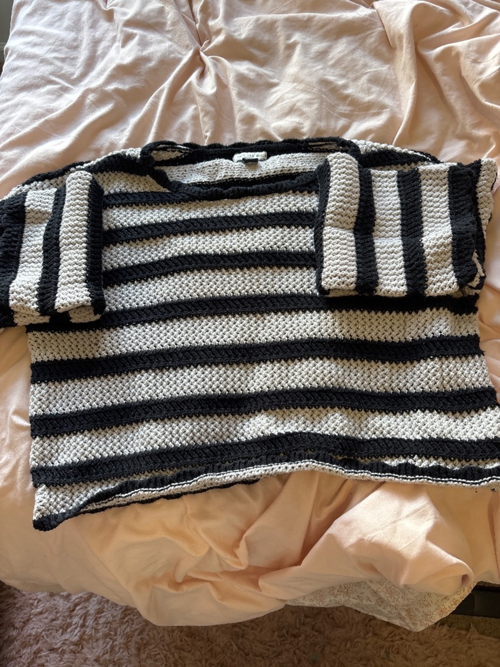 Black and White Minimalistic Sweater